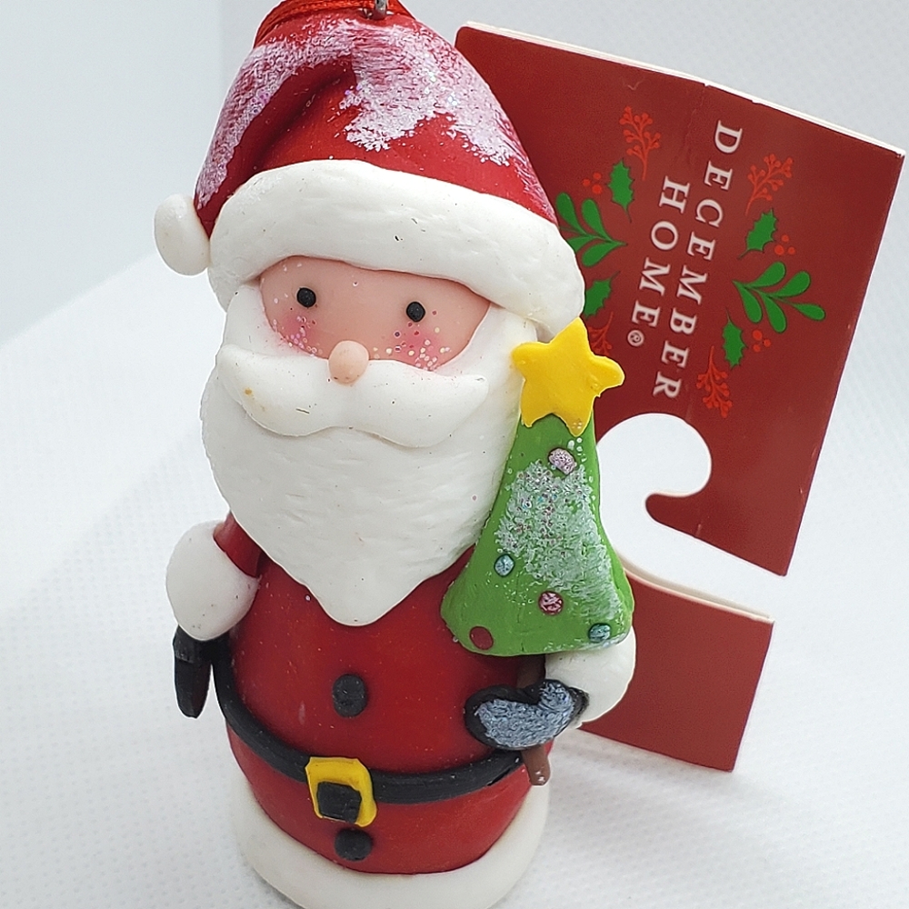 Christmas Santa Guitar Dough Ornament, By December Home